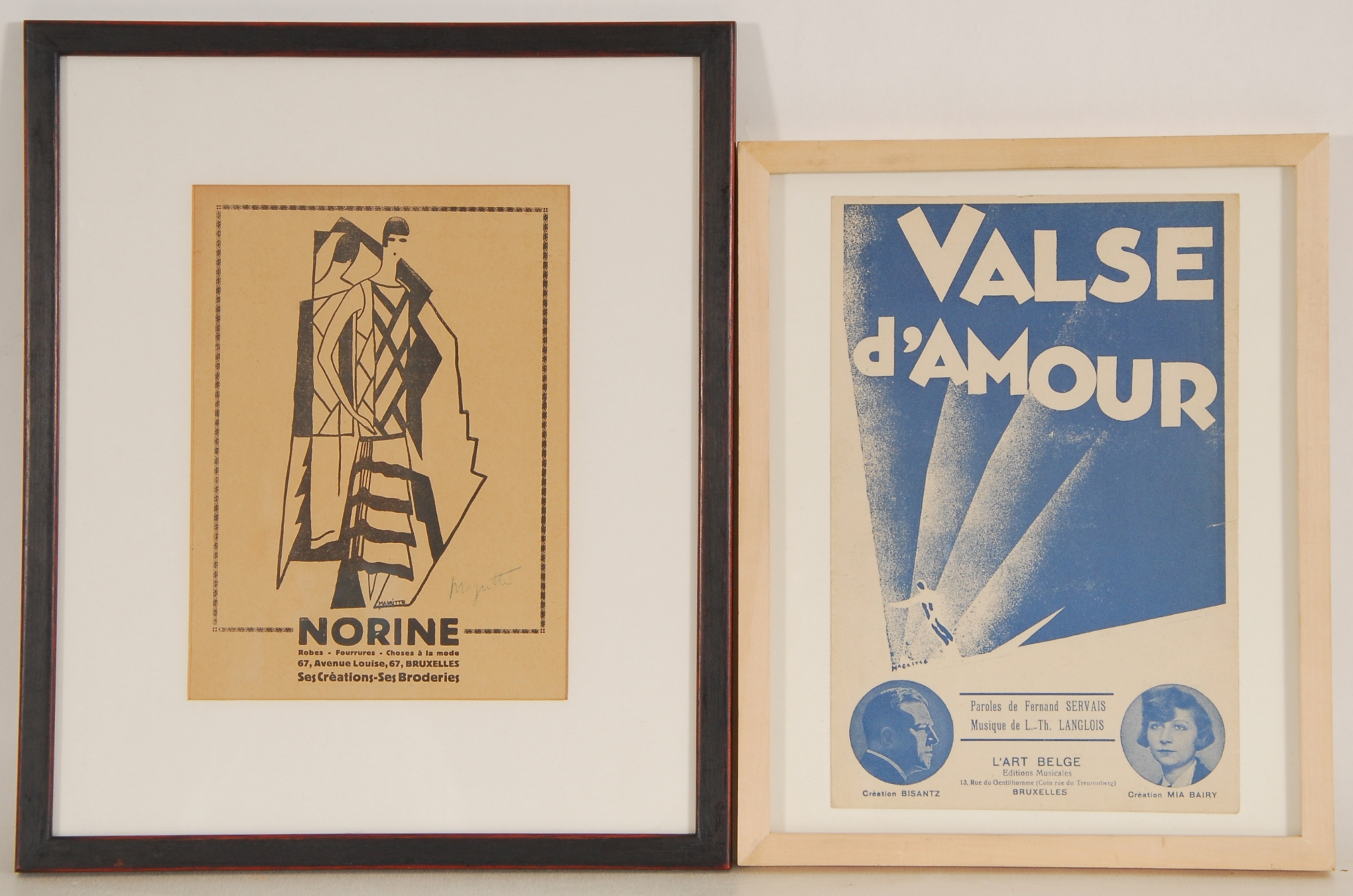 Lot de deux affiches