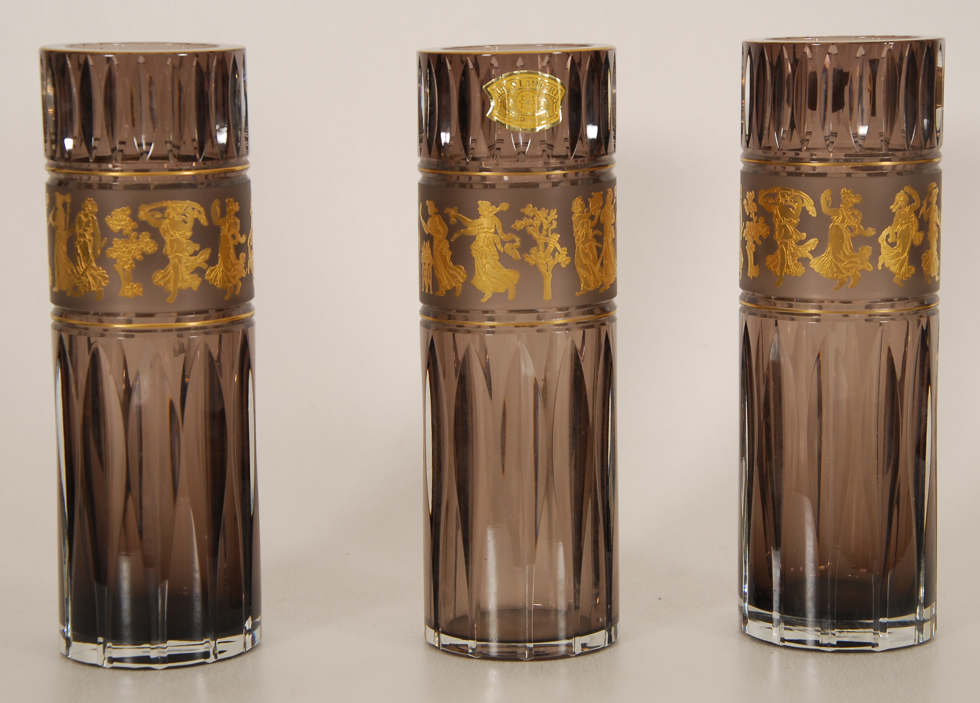 Série de trois vases cylindriques 